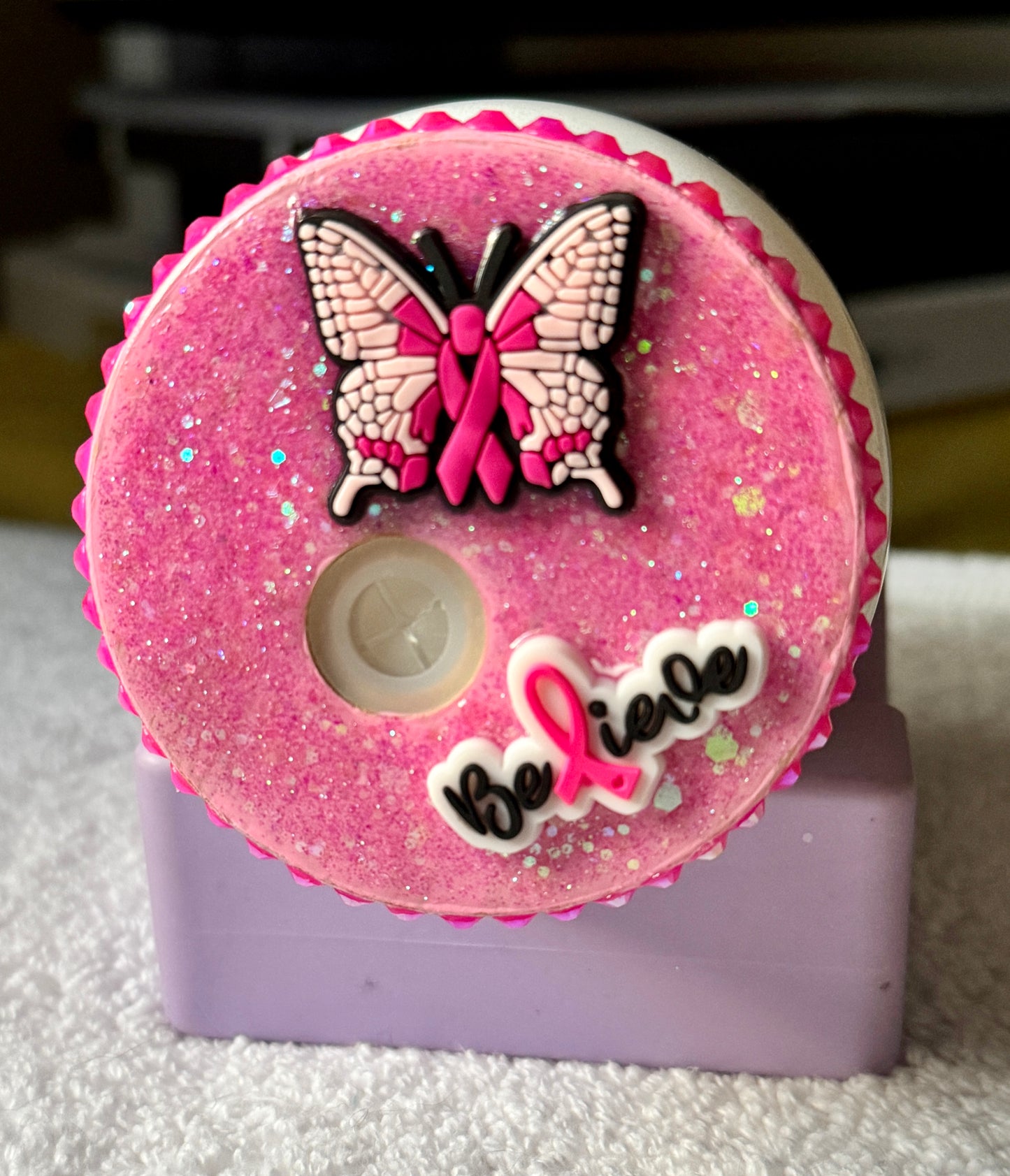 Hope Breast Cancer Awareness Shimmer Can